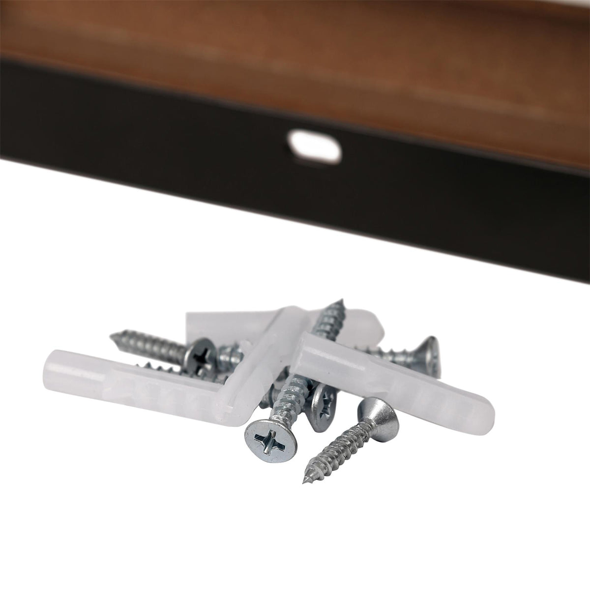 Wooden Floating Shelves - 40cm - Black - Pack of 3