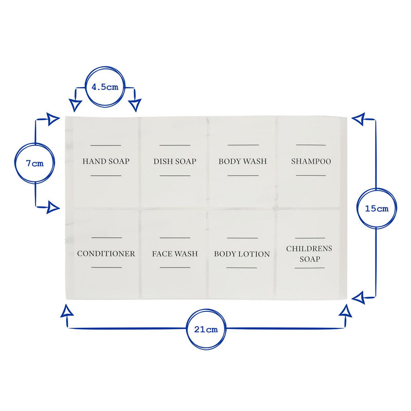 8pc Soap Dispenser Labels Set - By Harbour Housewares