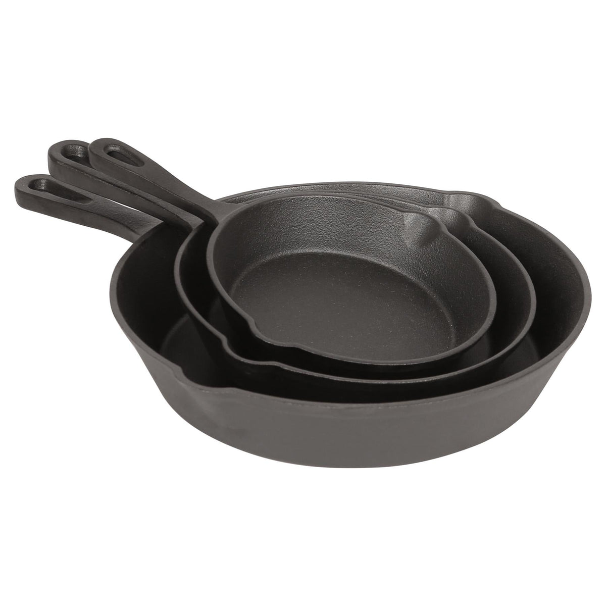 3 Piece Cast Iron Frying Pan Set - 6" | 8" | 10"