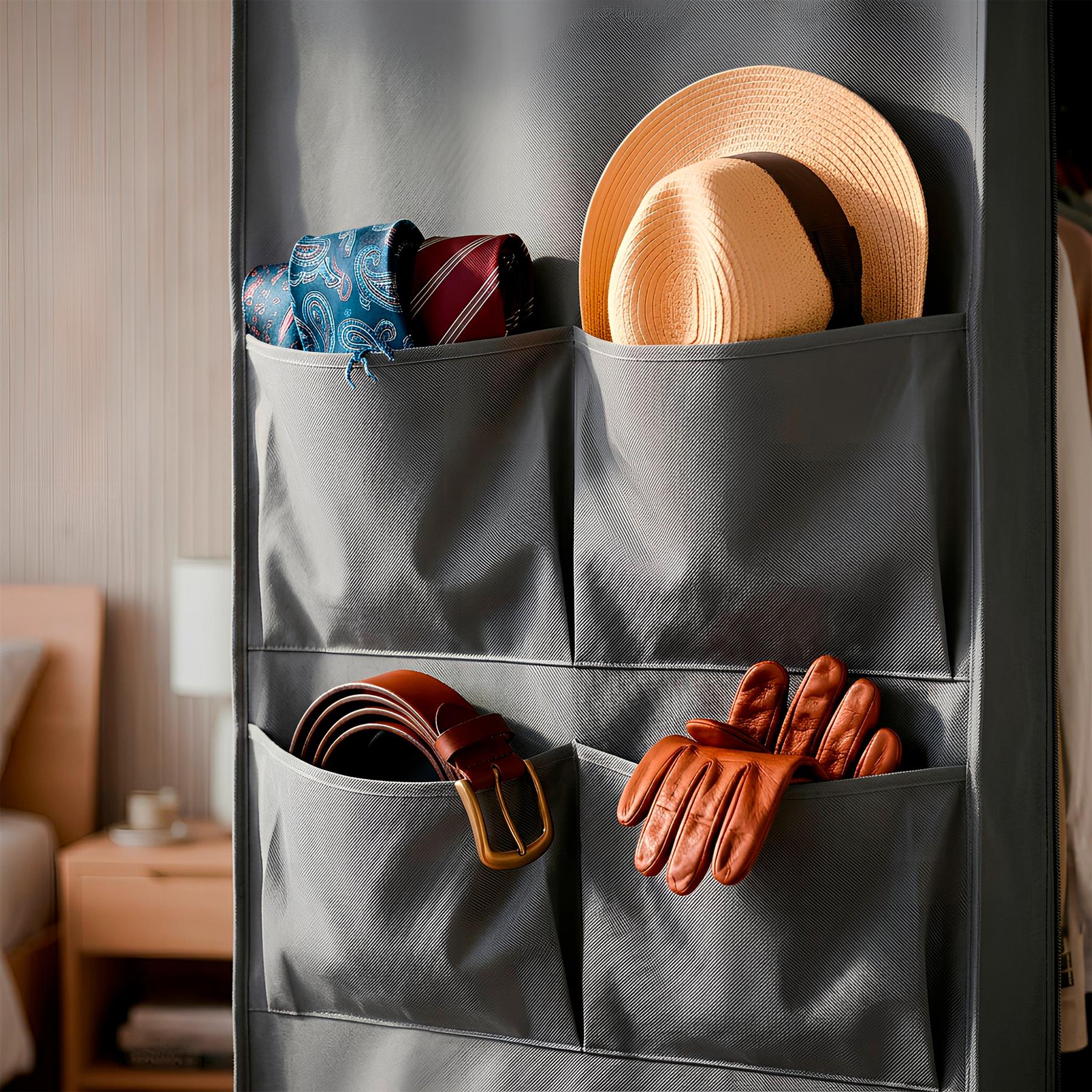 Portable Fabric Wardrobe - 211 x 45 x 167cm - Grey