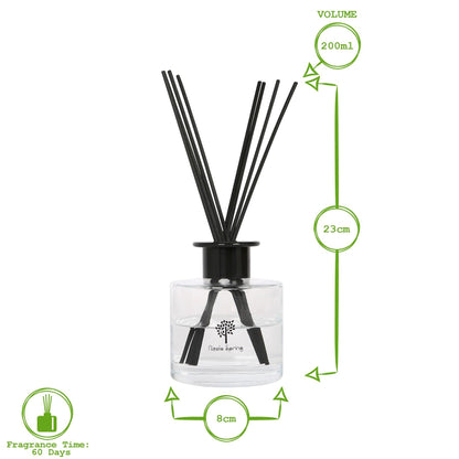 Glass Reed Diffuser - 200ml - Pumpkin Spice