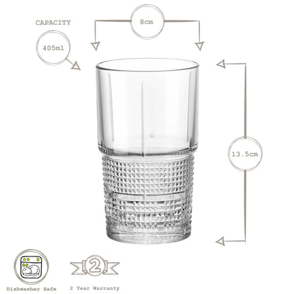 405ml Bartender Novecento Highball Glass
