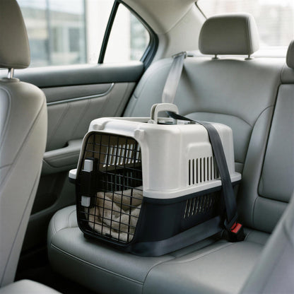 Hard-Sided Cat Carrier - Large - Grey/Black
