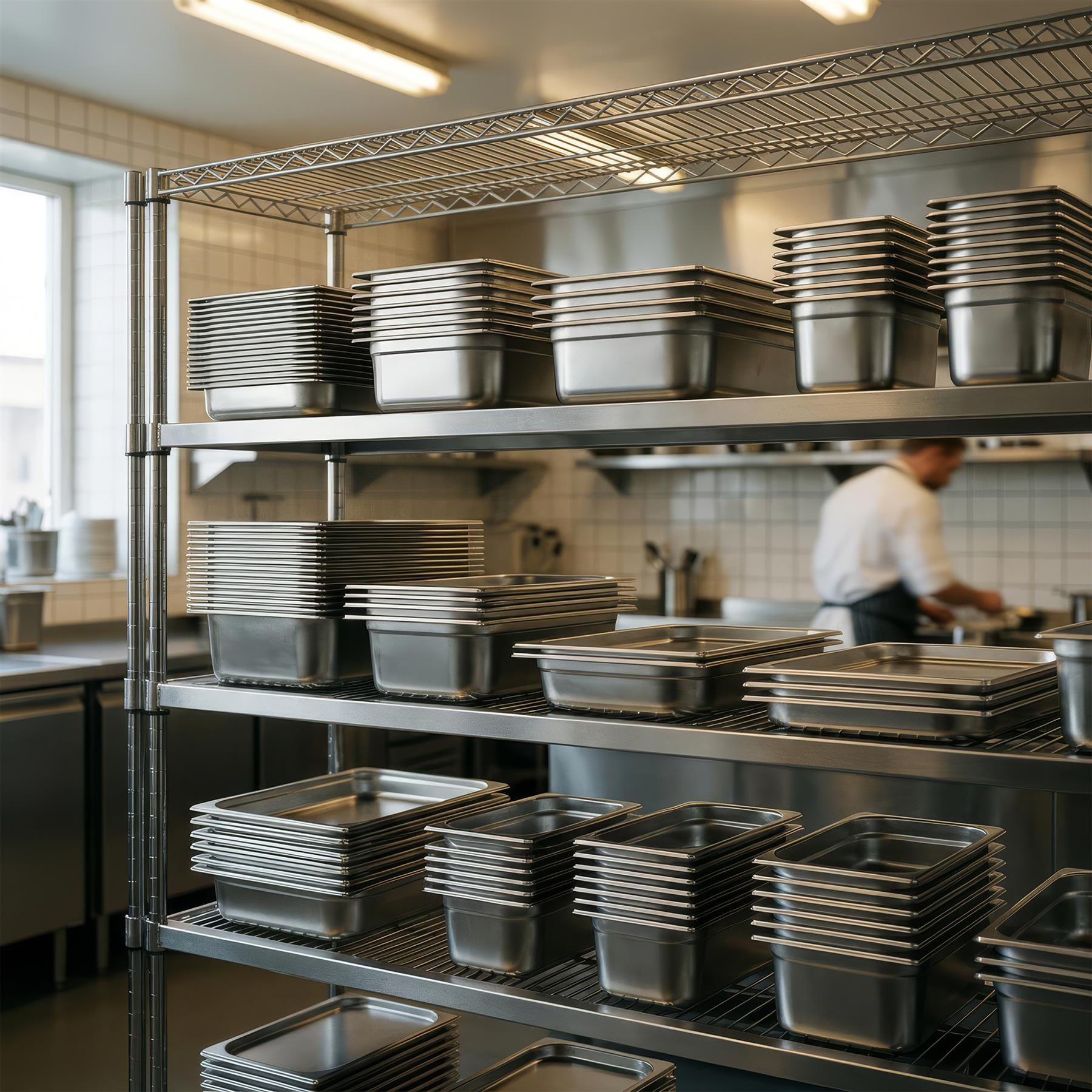 Stainless Steel Gastronorm Container - 1/4 65mm - 1.5L