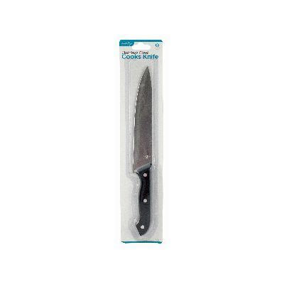 Stainless Steel Cooks Knife - Black - By Ashley