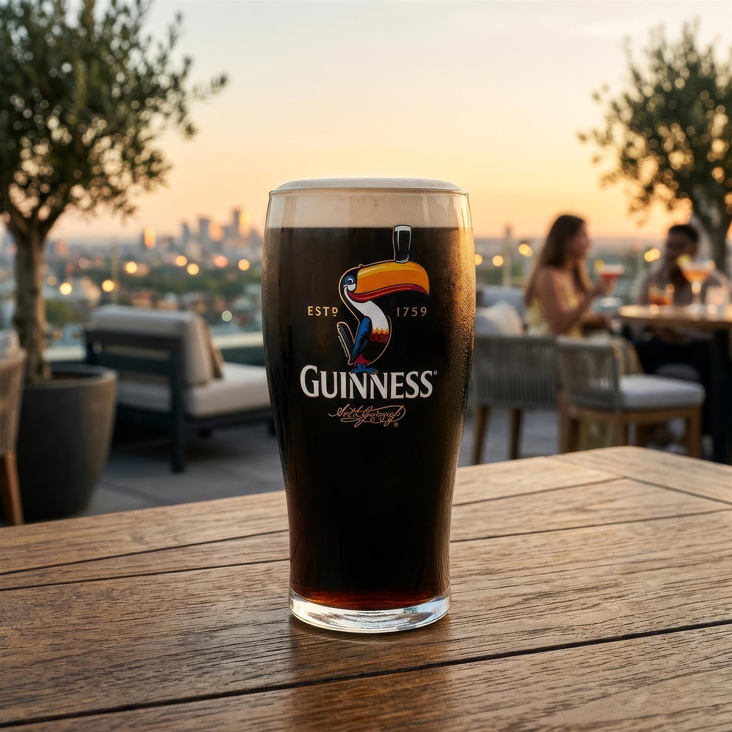 Guinness 2pc Toucan Pint Glass Set