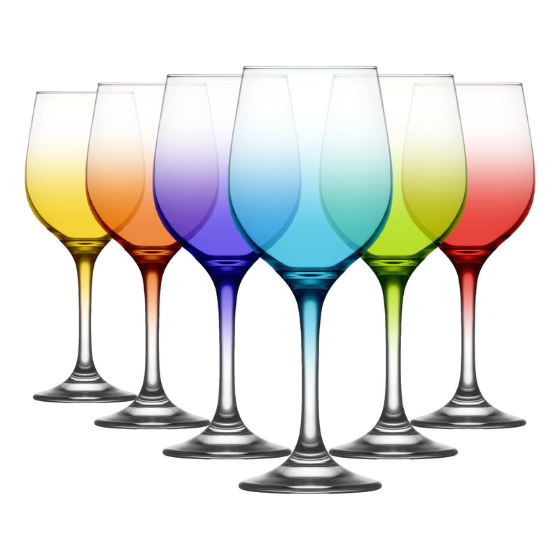 395ml Fame Wine Glass - Full Colour - By LAV