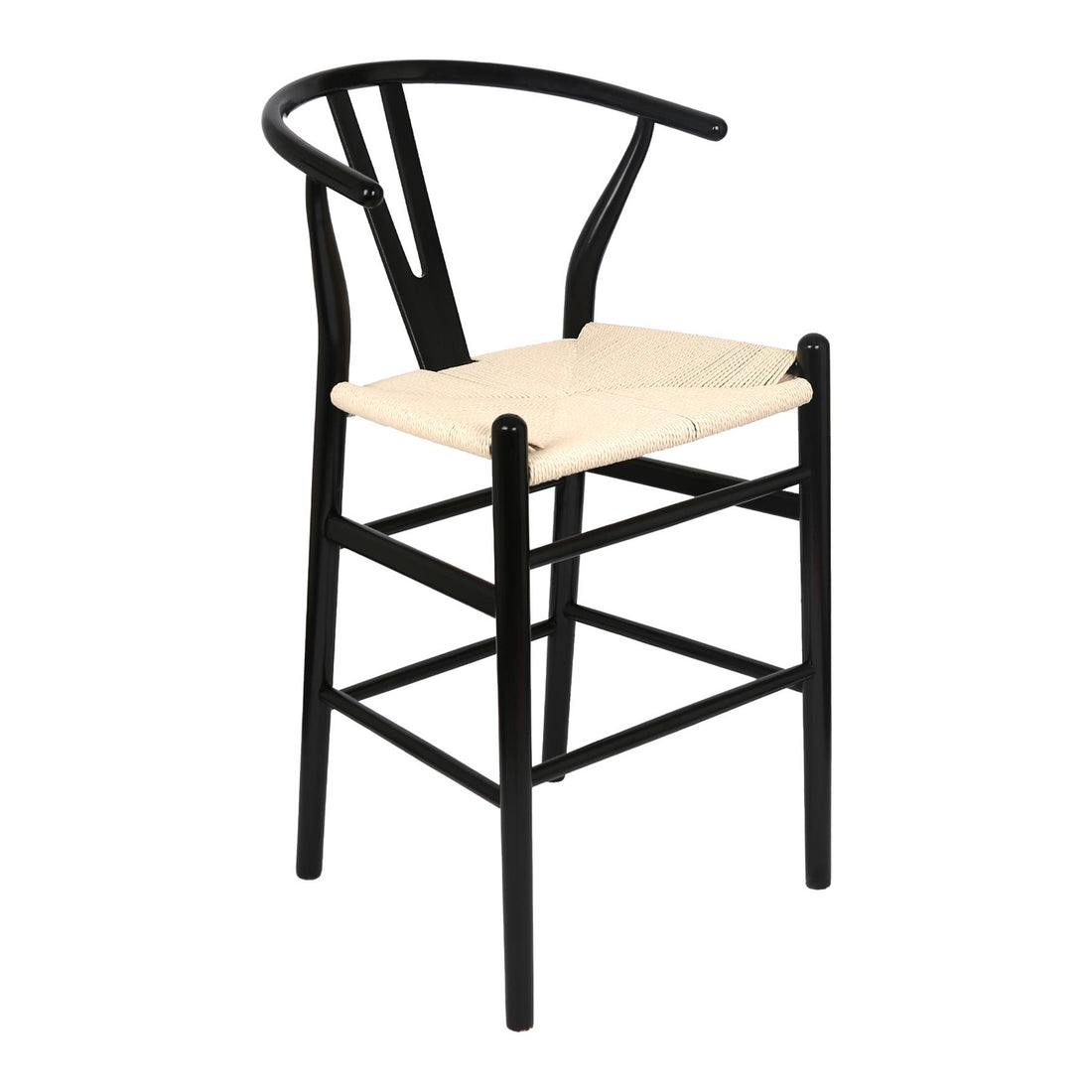 Wooden Wishbone Bar Stool