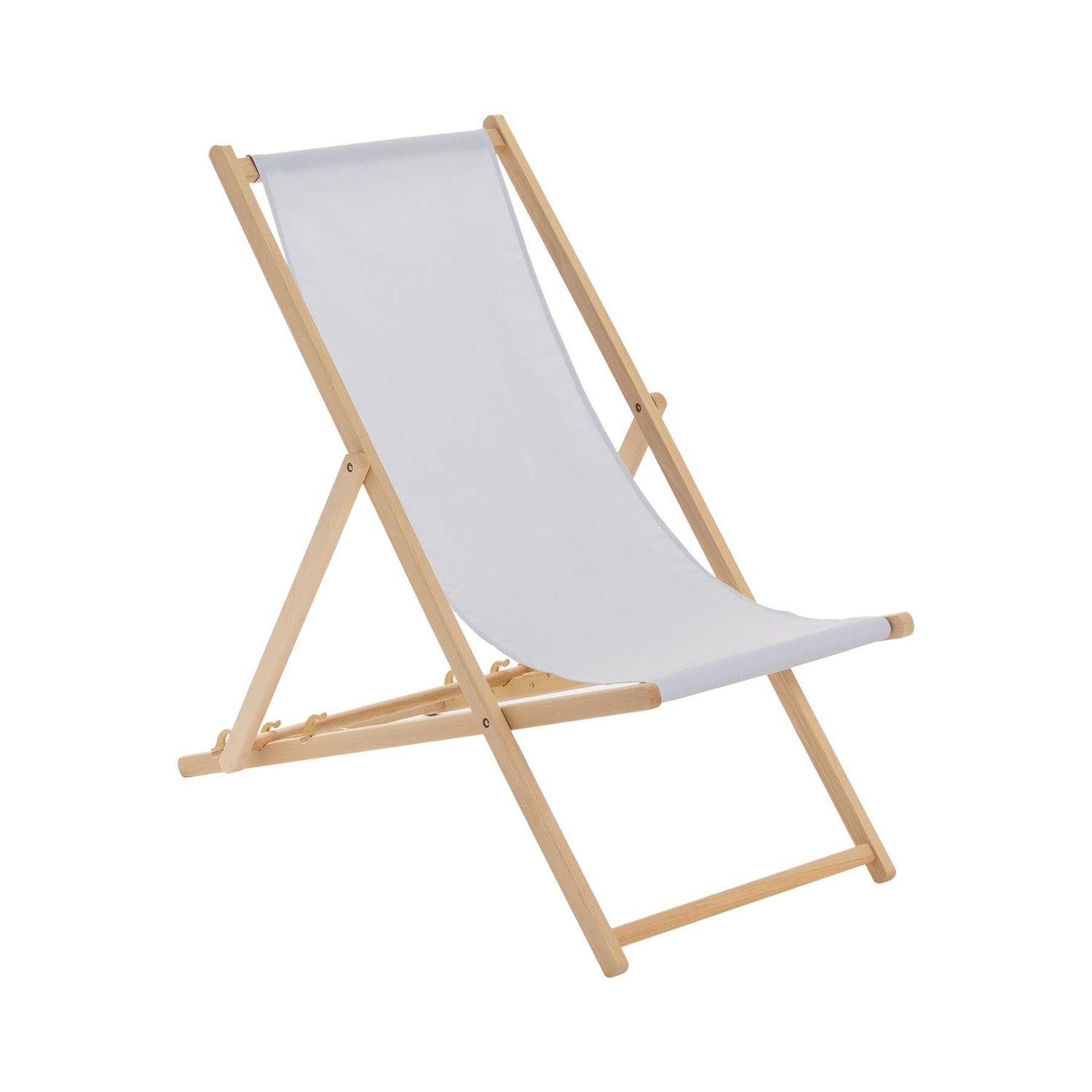 summer beach holiday folding wooden deckchair