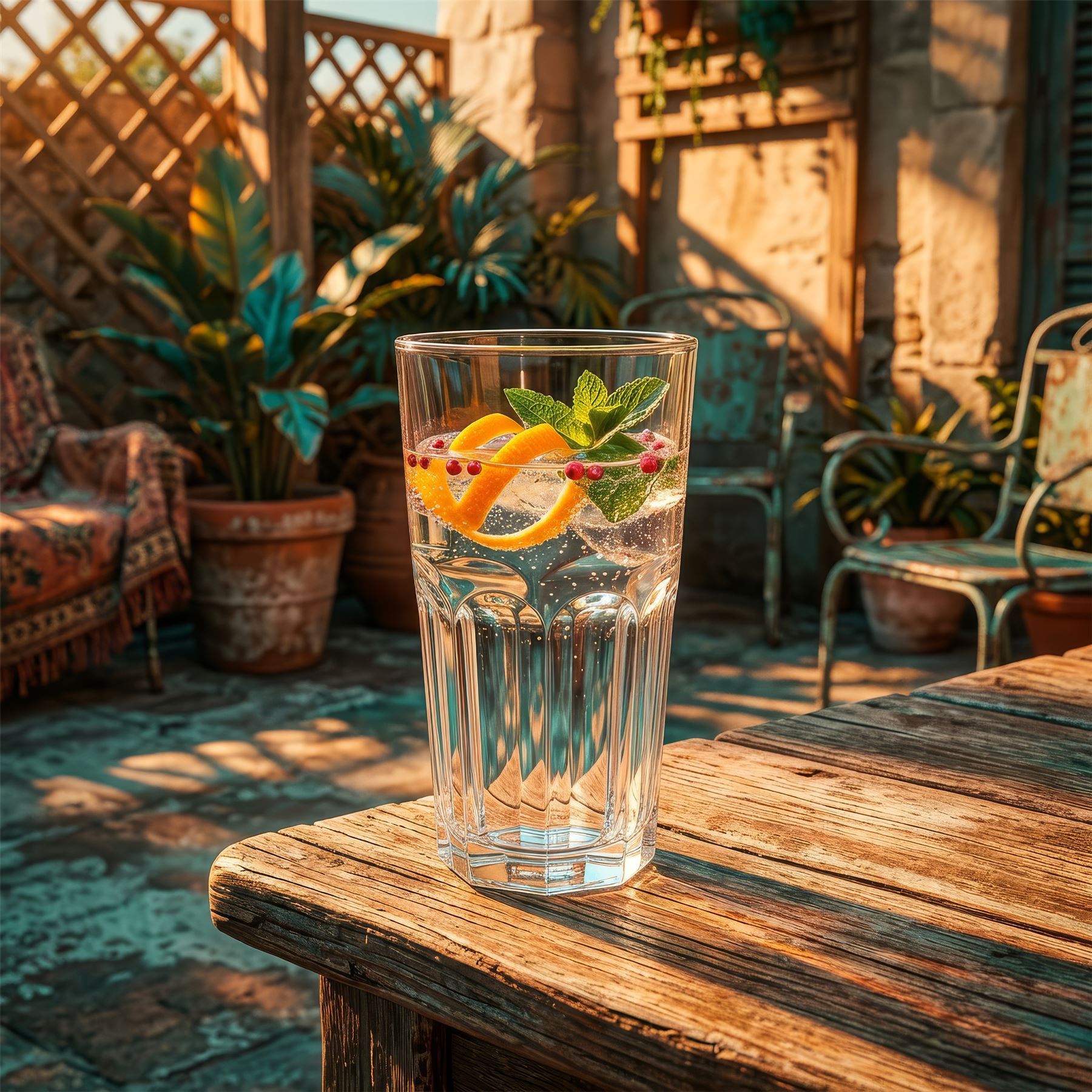 400ml Panelled Highball Glass