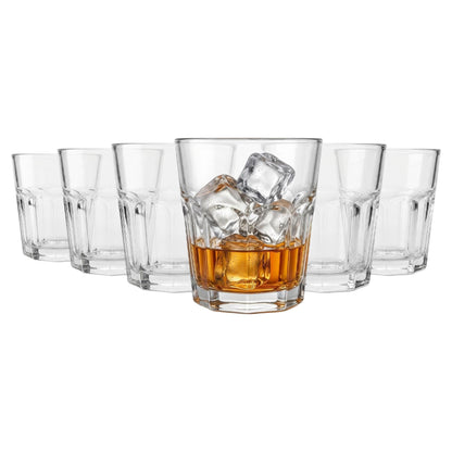 285ml Panelled Glass Tumbler