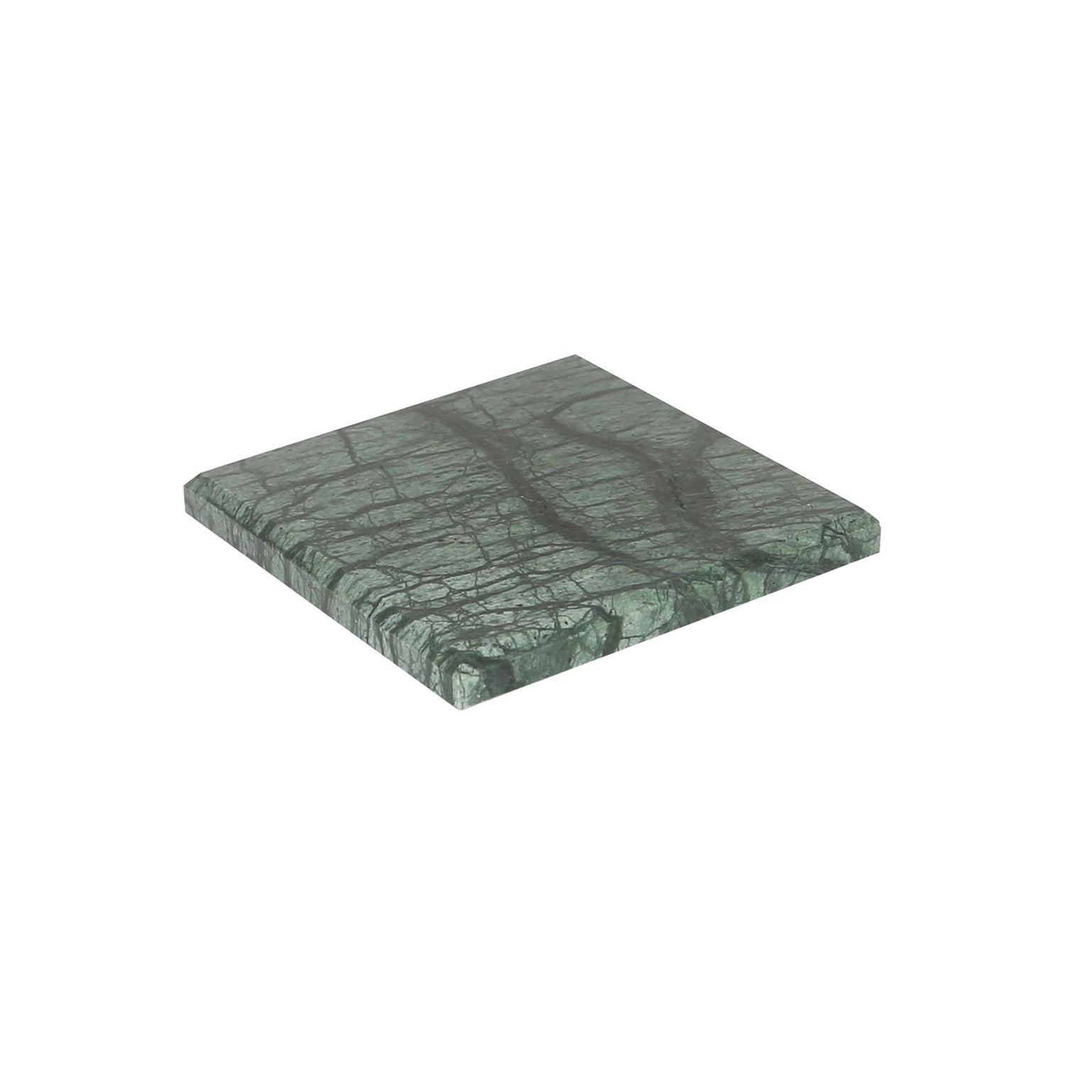 Square Marble Coaster - 10cm - Green - By Argon Tableware