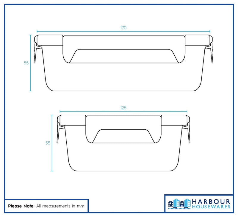 Glass Food Storage Container with Lid