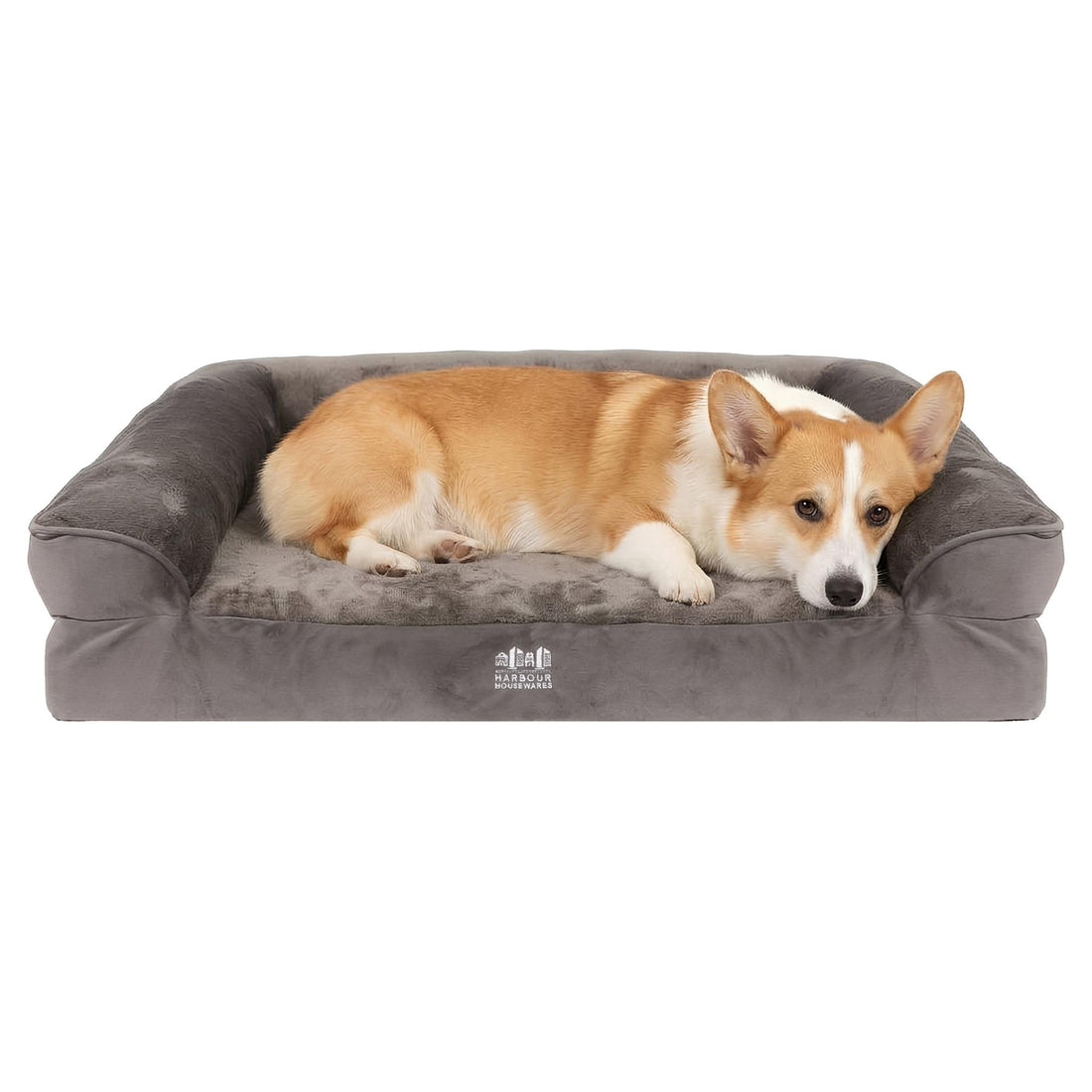 Deluxe Waterproof Dog Bed - Small - Grey