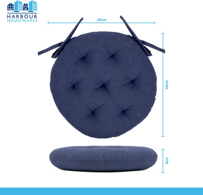 Round Seat Pad - 40 x 40cm - Natural