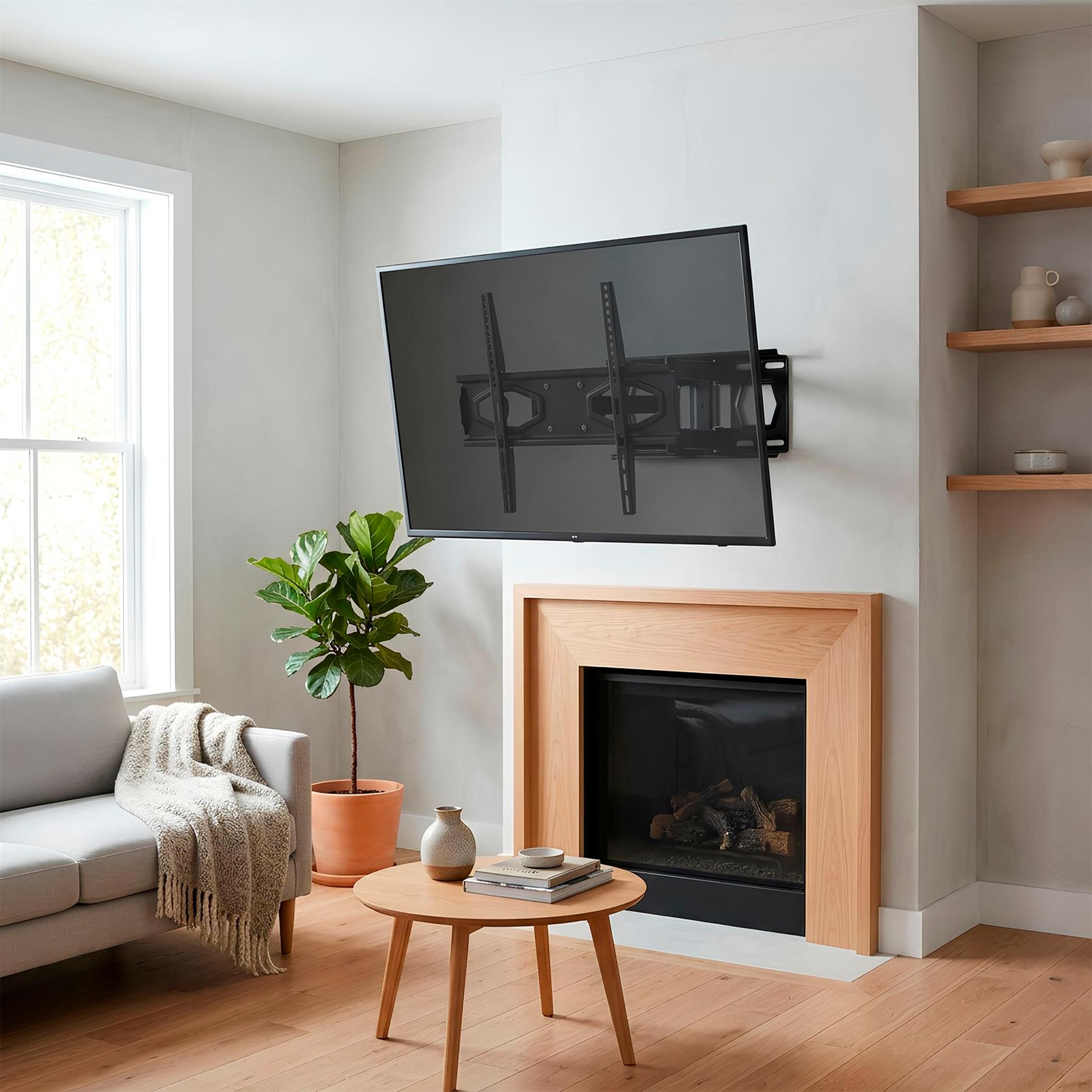Full Motion TV Wall Bracket - 25-65" - Black