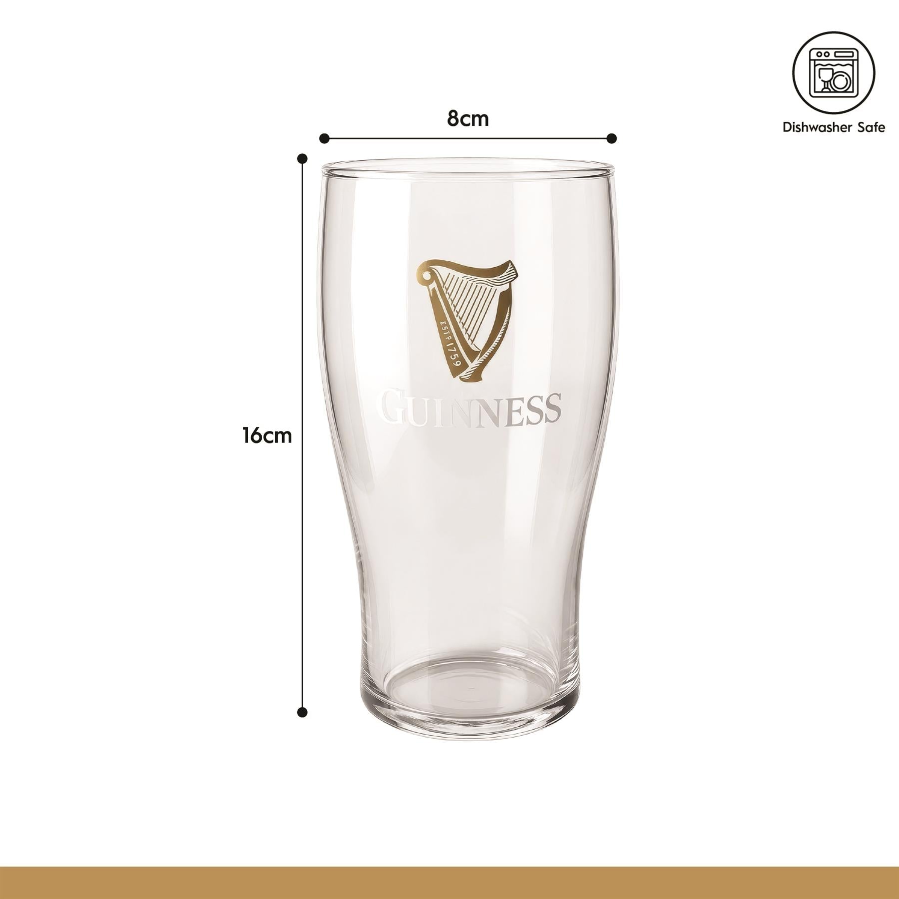 Guinness 2pc Tulip Pint Glass Set