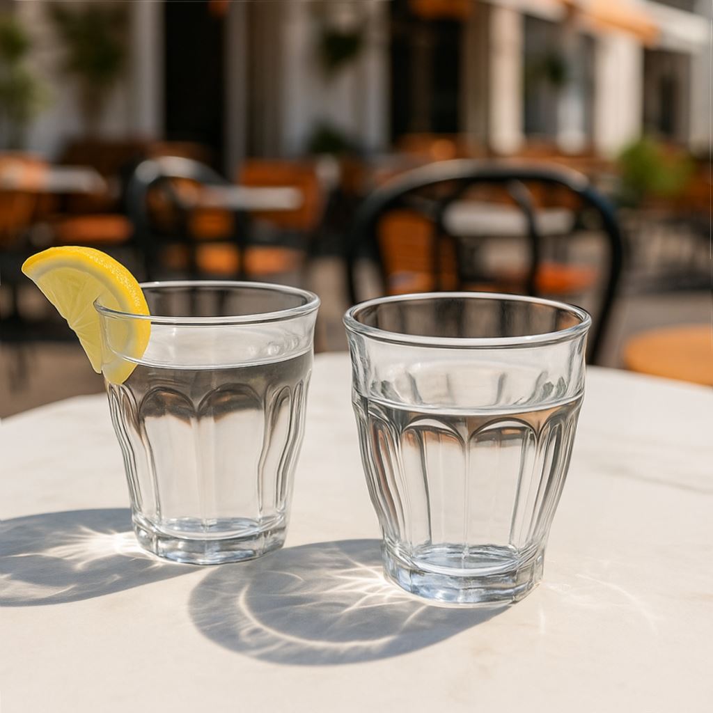 210ml Fluted Water Glass