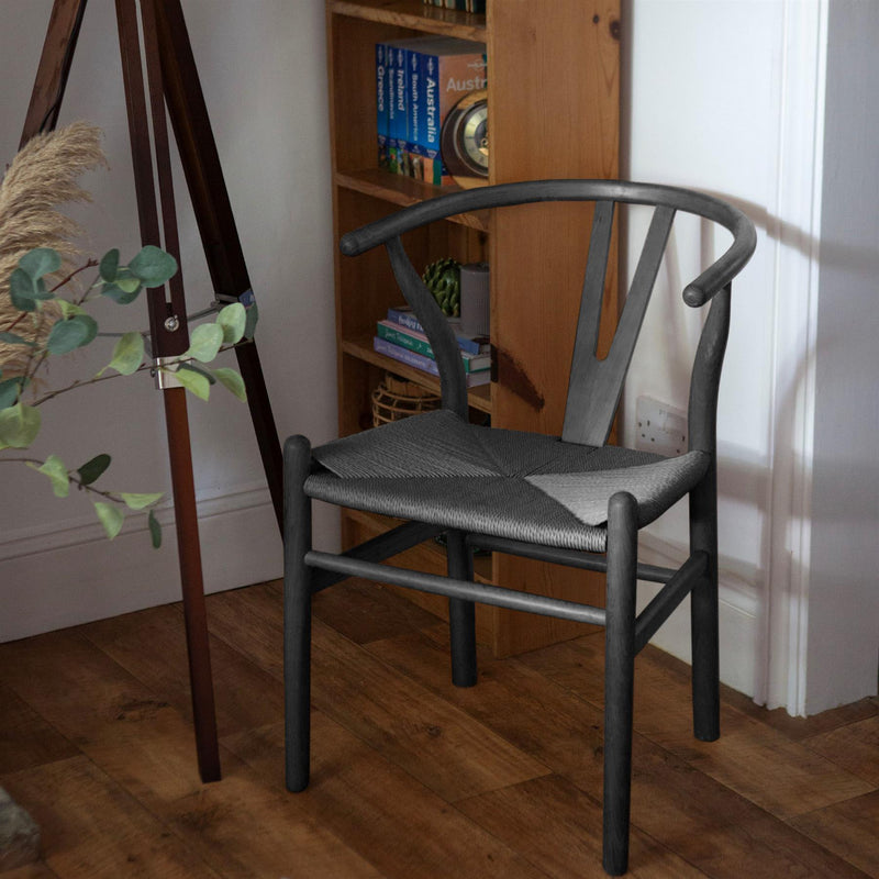 Beech Wooden Wishbone Dining Chair - By Nicholas Winter