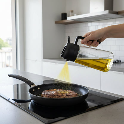 470ml 2-in-1 Glass Olive Oil Spray Bottle