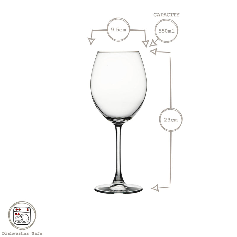 550ml Enoteca Wine Glass - By Pasabahce