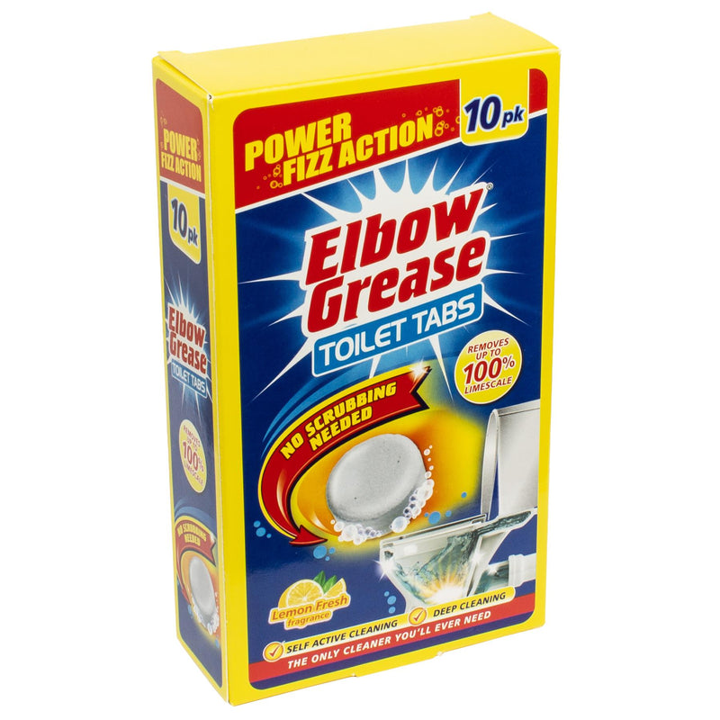 Toilet Tablets - 30g - Lemon - Pack of 10 - By Elbow Grease