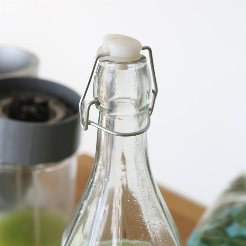 Glass Bottle with Swing Top