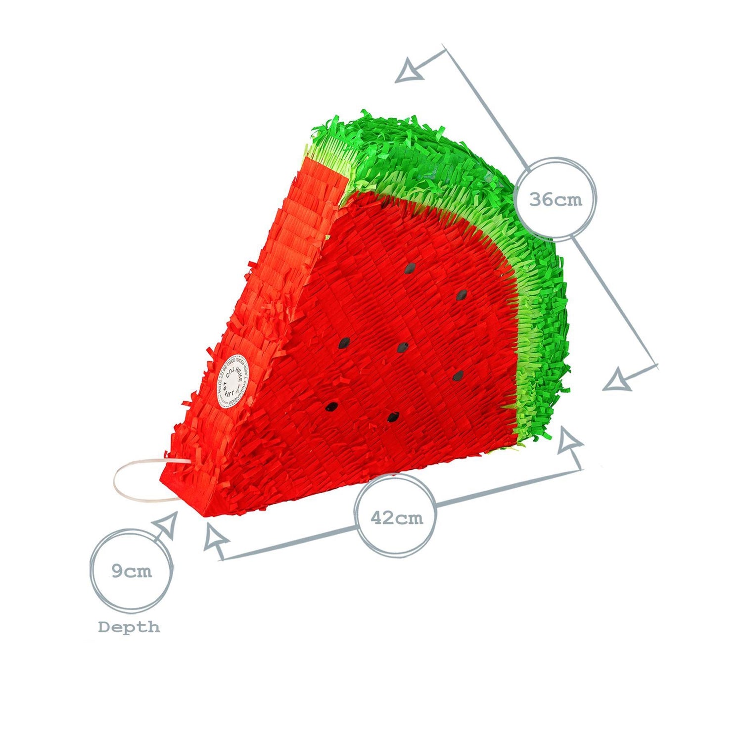 Watermelon Pop-Out Pinata with Blindfold