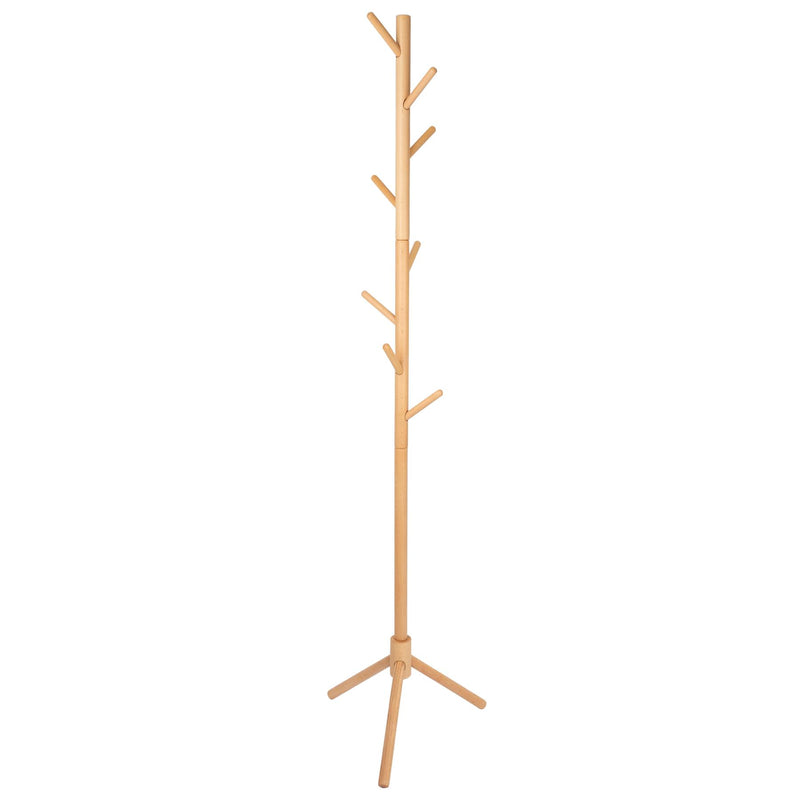 Free-Standing Wooden Coat Rack