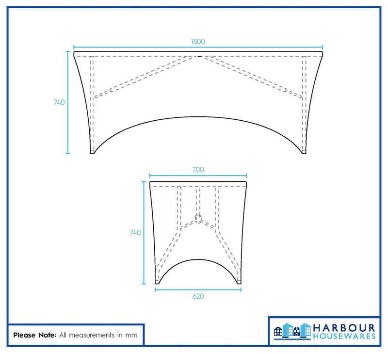 Rectangular Spandex Fitted Tablecloth - 6ft (180cm)