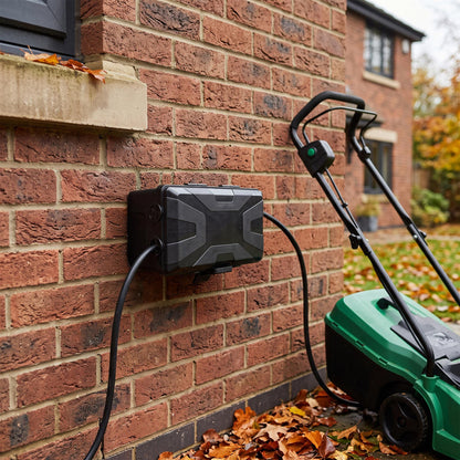 Weatherproof Outdoor Electrical Box - Small - Black