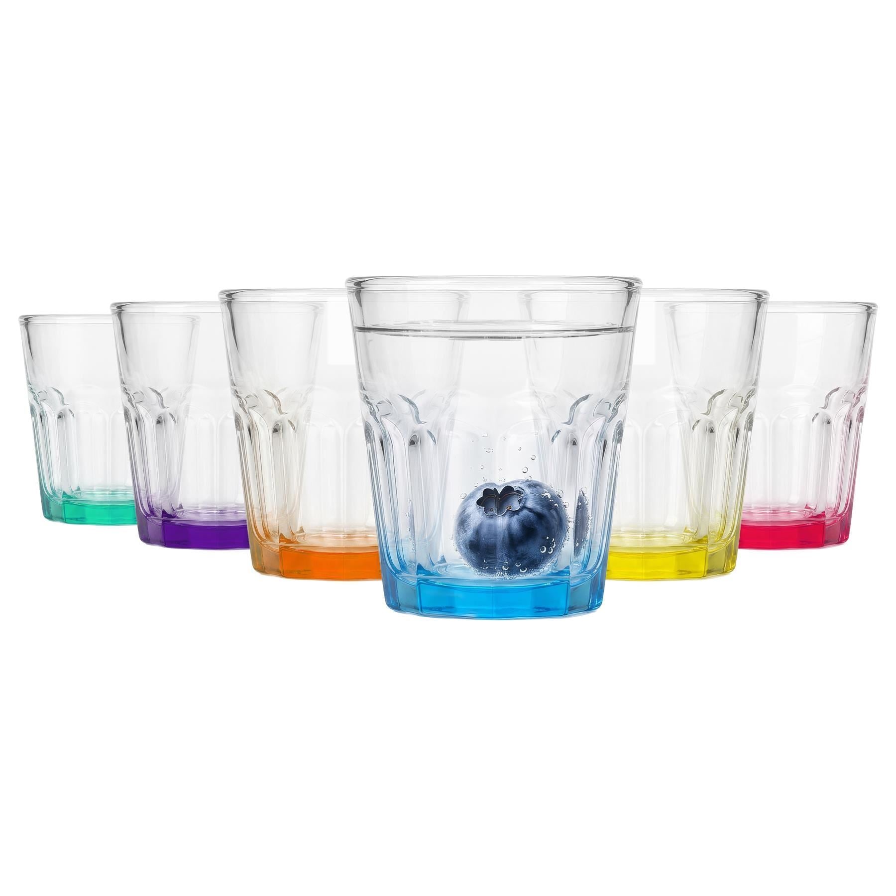 55ml Panelled Shot Glass with Coloured Base