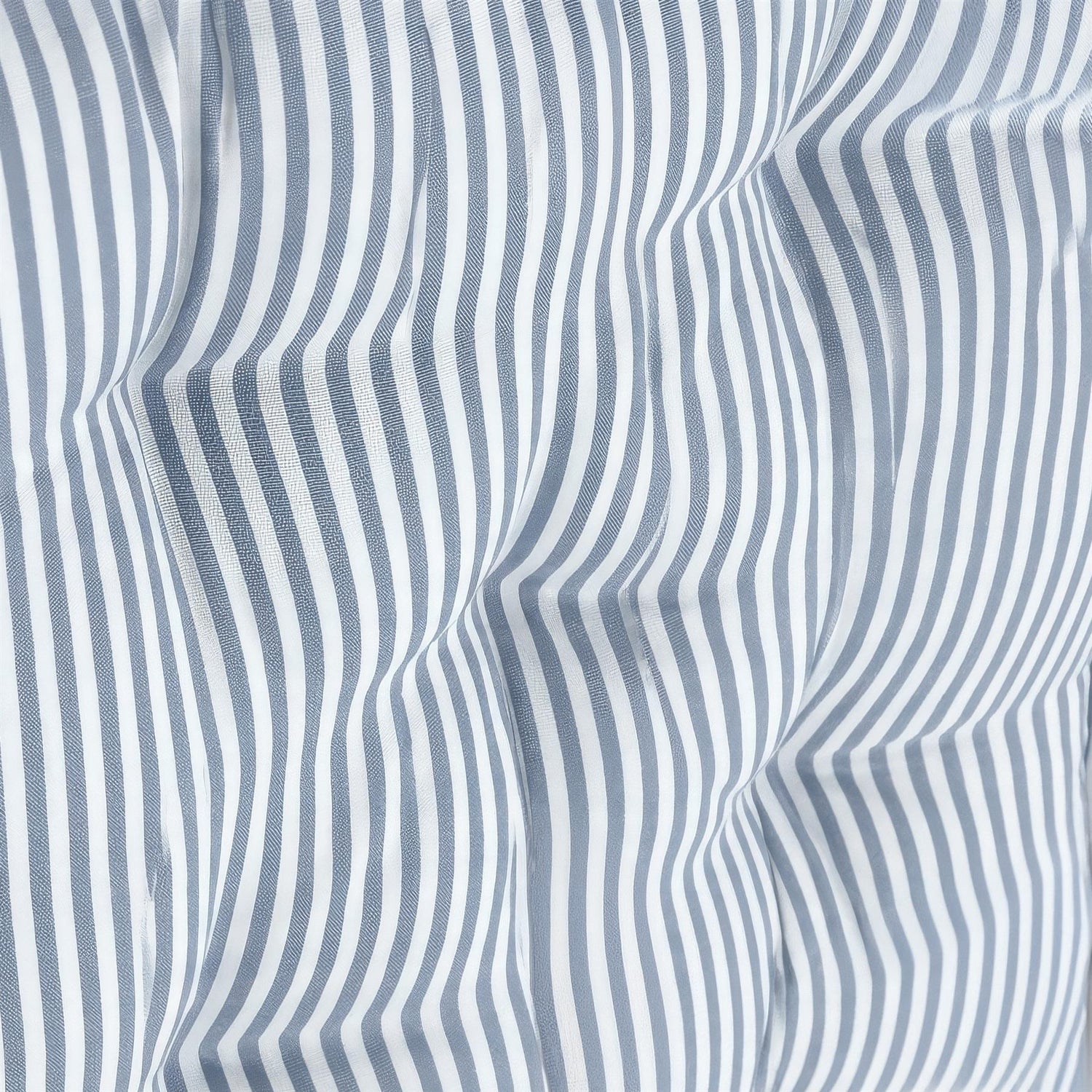 Deluxe Square Seat Pad - 40 x 40cm - Grey Stripe