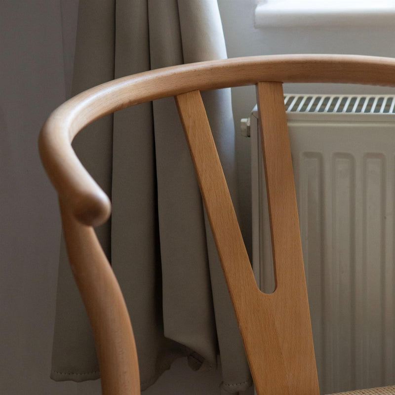 White Oak Wooden Wishbone Dining Chair - By Nicholas Winter