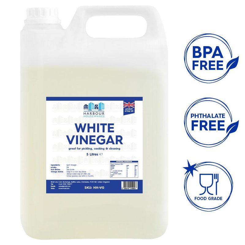 5L White Vinegar - By Harbour Housewares