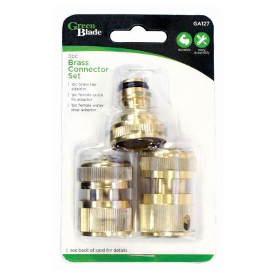 3pc Brass Connector Set - By Green Blade