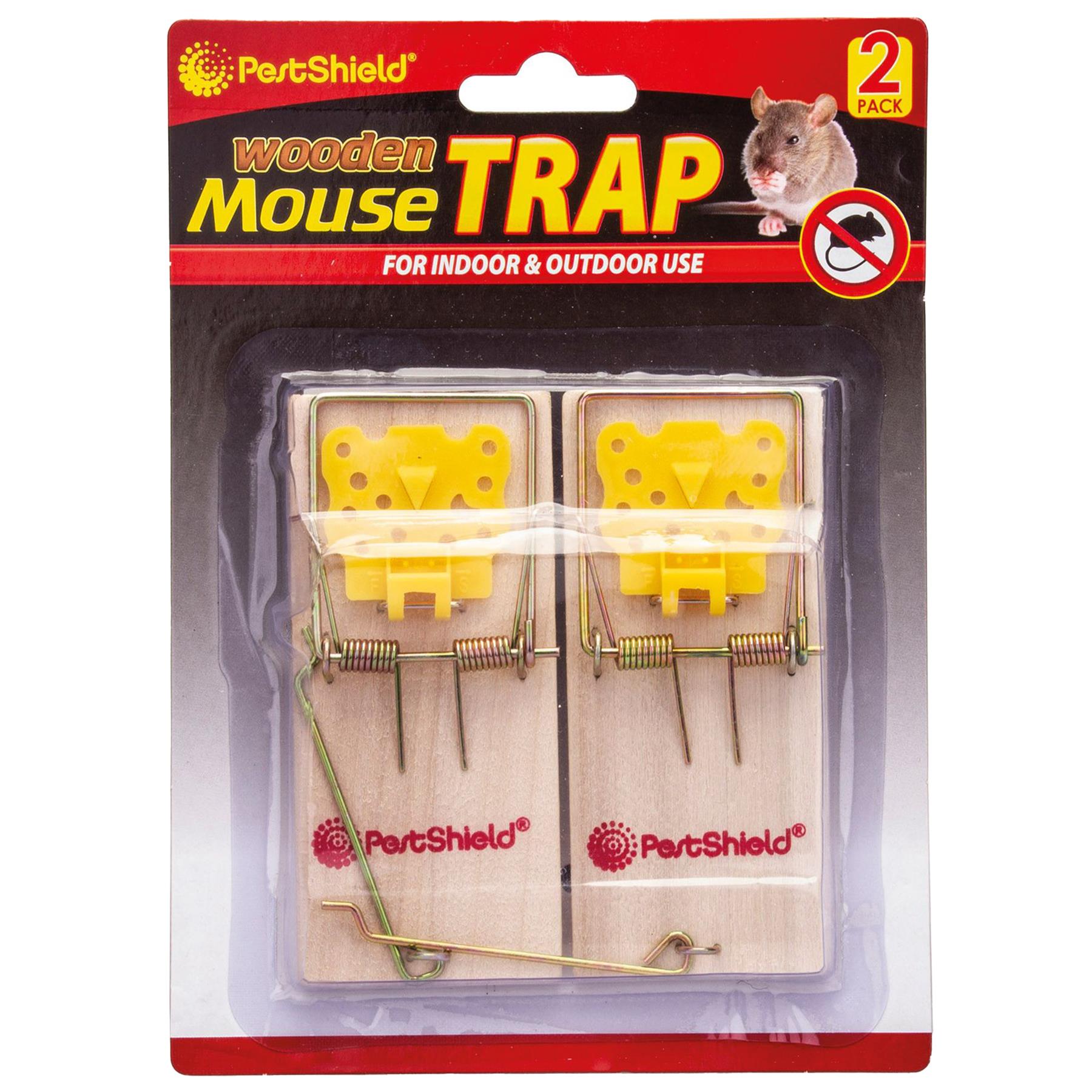 Wooden Mouse Traps - Pack of 2 - By PestShield