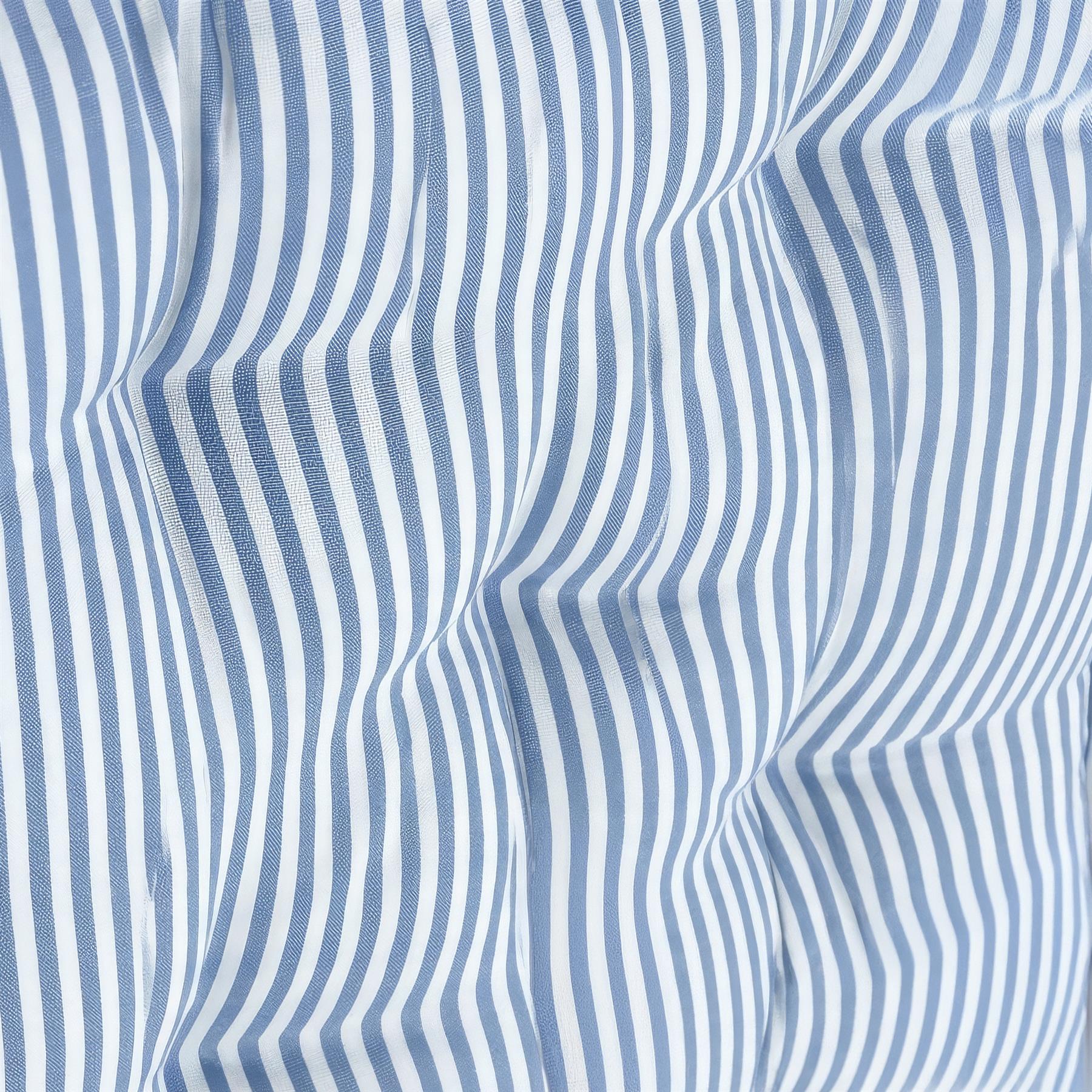 Deluxe Square Seat Pad - 40 x 40cm - Blue Stripe