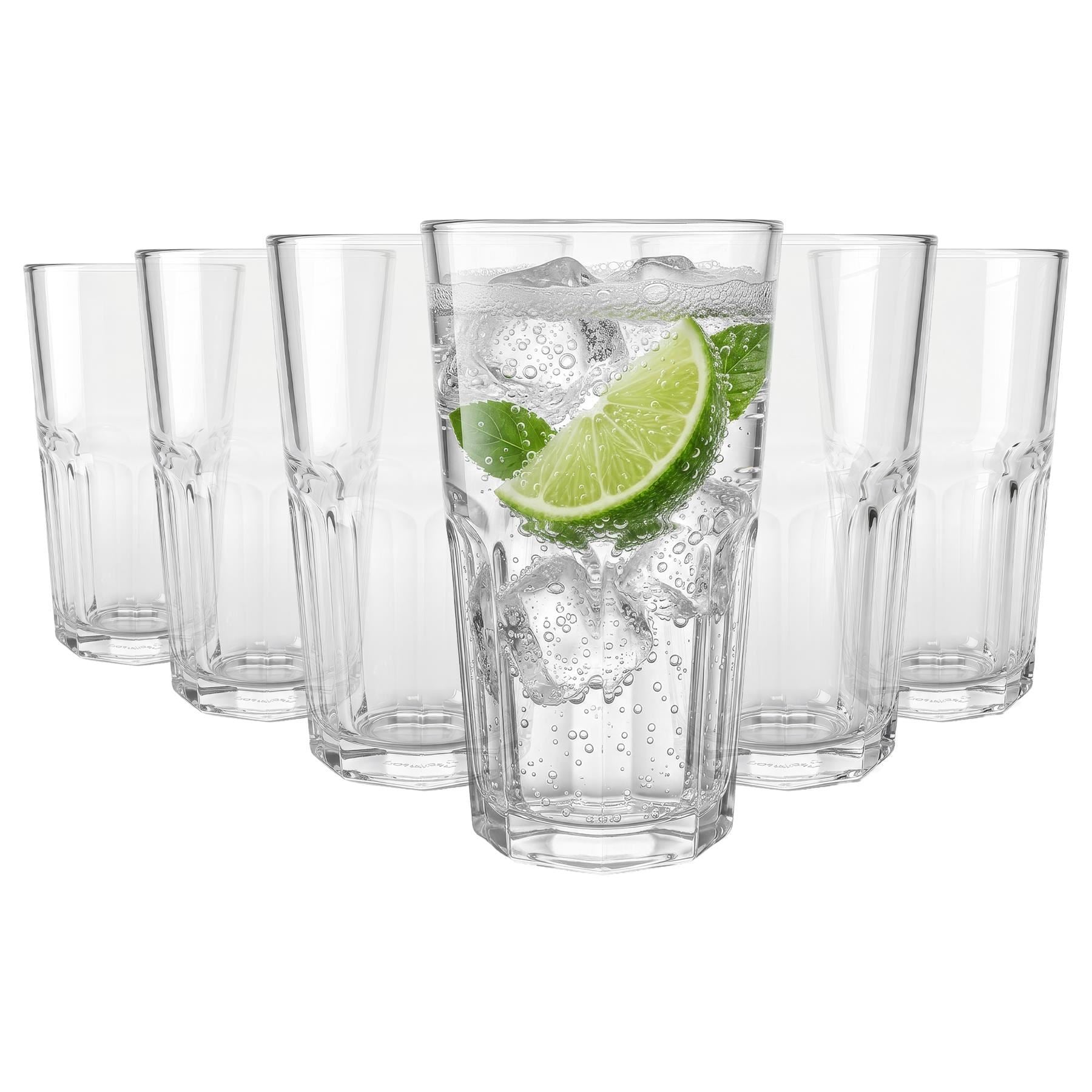 400ml Panelled Highball Glass