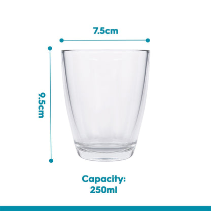 250ml Conical Glass Tumbler