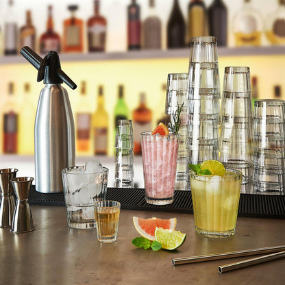 375ml Oxford Bar Stacking Double Whisky Glass