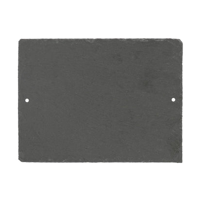 Rectangle Blank Slate House Sign - 20cm x 15cm