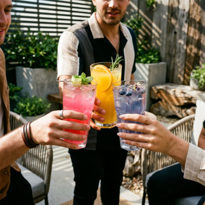 400ml Panelled Highball Glass