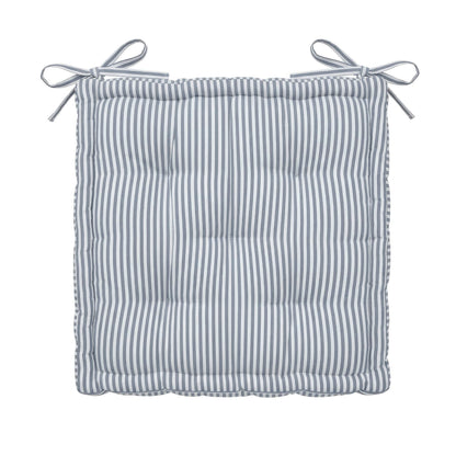 Deluxe Square Seat Pad - 40 x 40cm - Grey Stripe