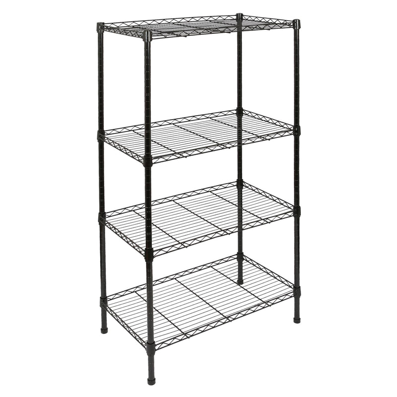 Adjustable Wire Shelving Unit - Black - By Harbour Housewares