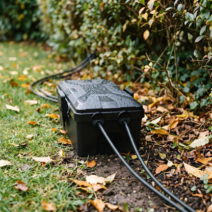 Weatherproof Outdoor Electrical Box - Small - Black