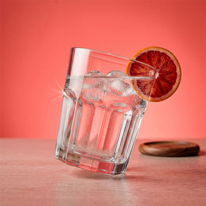 285ml Panelled Glass Tumbler