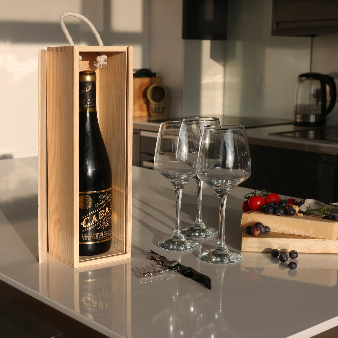 Single Bottle Wooden Wine Box