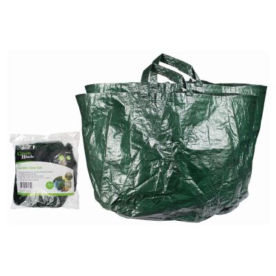 2pc Green 74L Garden Waste Bag Set - By Green Blade