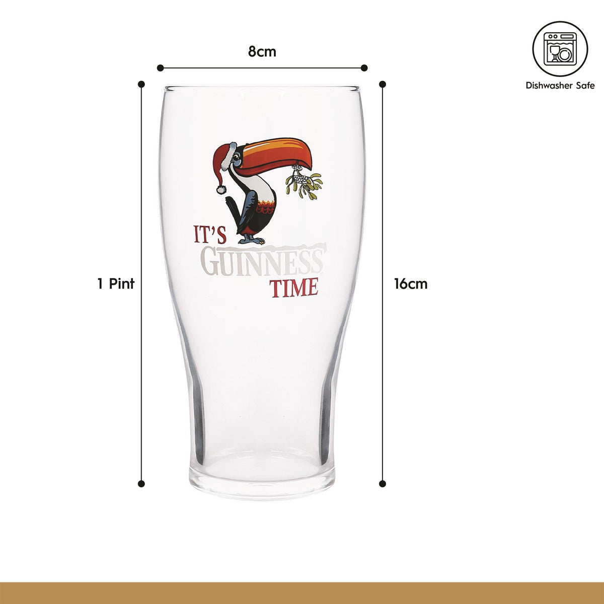Guinness 2 Piece Toucan Christmas Pint Glass Set